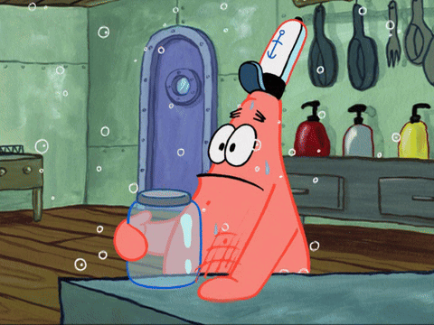 Patrick Star Holding Water Jar