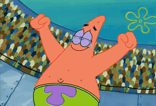 Patrick Star in Front of Crowd