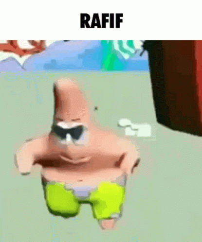 Patrick Star in Sunglasses and Yellow Shorts