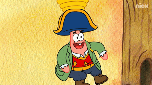 Patrick Star Loses Balance GIF