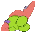 Patrick Star Lying on Floor