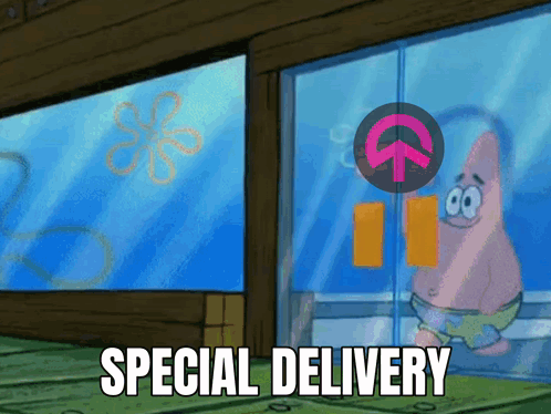 Patrick Star Says Special Delivery GIF