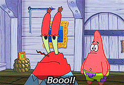 Patrick Star Signals Dislike To Mr Krabs GIF