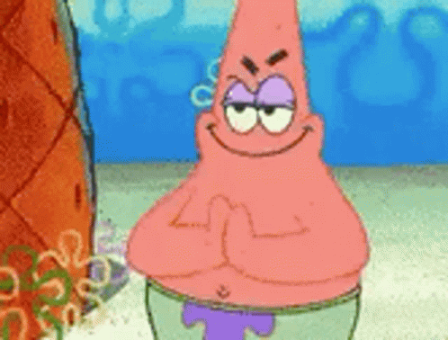 Patrick Star Smiling Making a Face