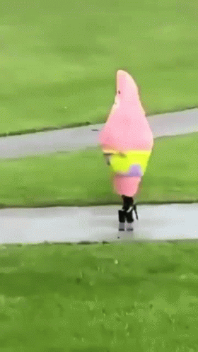 Patrick Star Walking With Heels GIF