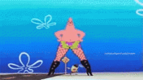 Patrick Star Wearing Black Boots