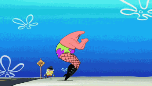 Patrick Star Wearing Fishnet Tights