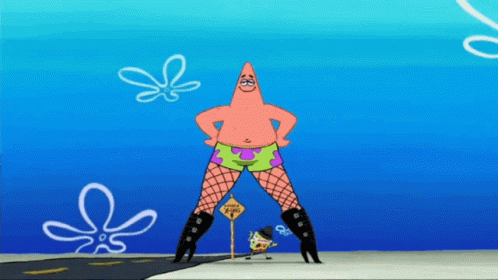 Patrick Star Wearing Fishnet Tights