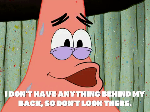 Patrick Starr I Don't Have Anything Behind My Back GIF