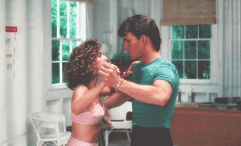 Patrick Swayze Jennifer Grey Dirty Dancing Partners  GIF