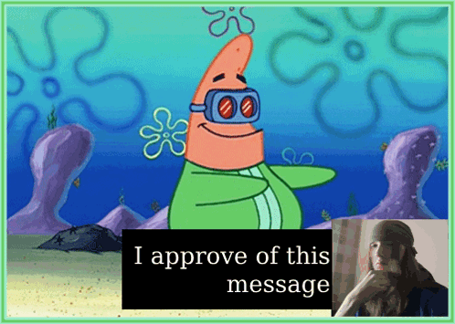 Patrick VR Headset I Approve of This Message