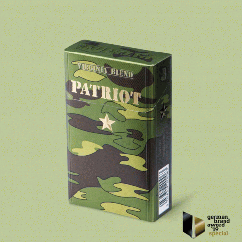 Patriot Cigarettes Pack With Star GIF