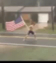 Patriotic Guy On Storm GIF