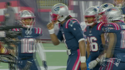 Patriots Celebration Towards The Camera GIF