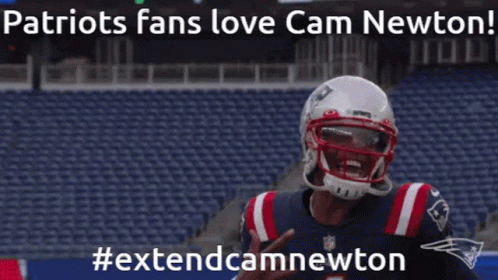 Patriots Fans Love Cam Newton And #Extendcamnewton Is Being Used GIF