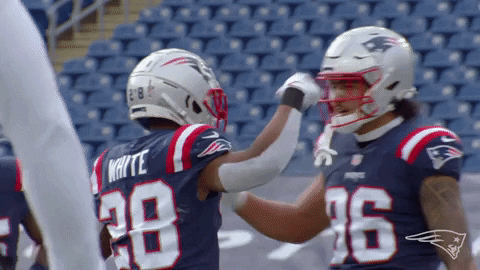 Patriots Helmet Taps Celebration GIF
