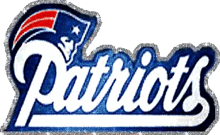 Patriots Logo with Red White Blue Flag