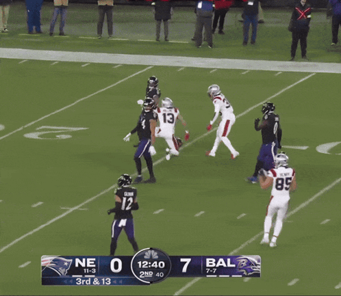 Patriots Player Celebrating Touchdown