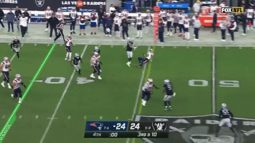 Patriots vs Raiders Football Game on Fox NFL