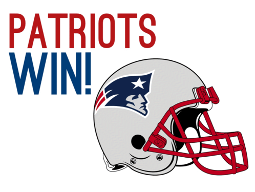 Patriots Win Helmet Poster GIF