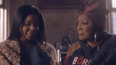 Patti Labelle Amiyah Scott Wiping Tears GIF