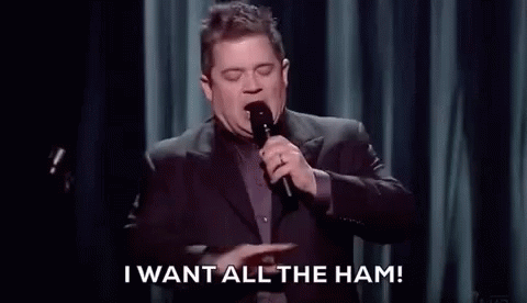 Patton Swalt All The Ham GIF