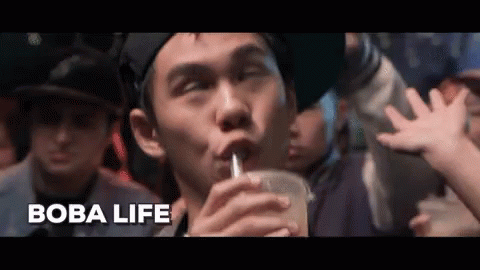 Paty Drinking Boba GIF