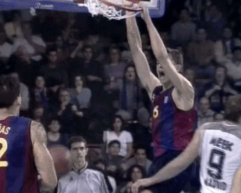 Pau Gasol Barcelona Dunk GIF