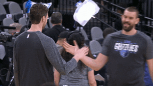 Pau Gasol Brotherly Handshake GIF