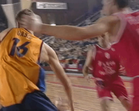 Pau Gasol Dunking Hard GIF