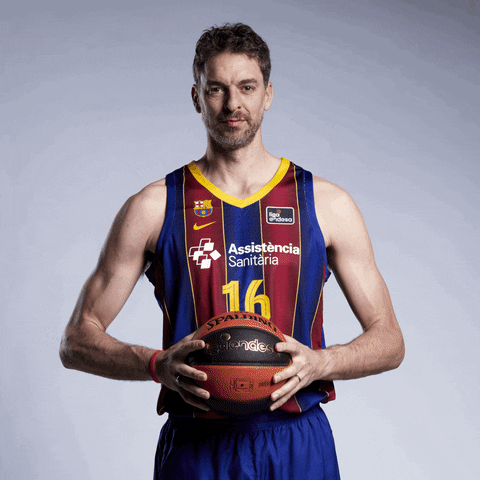 Pau Gasol Fc Barcelona Player GIF