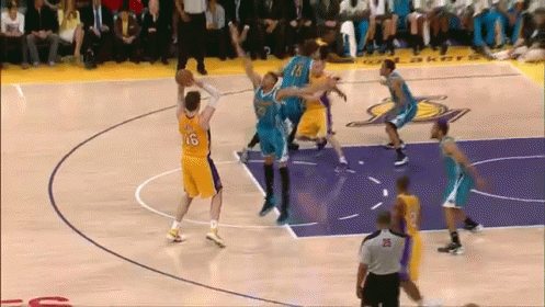 Pau Gasol & Kobe Dunk GIF
