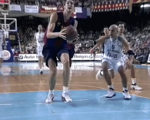 Pau Gasol Slam On Wall GIF