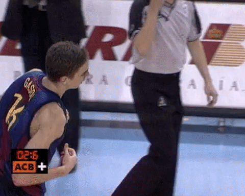 Pau Gasol Wiping His Lips GIF