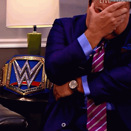 Paul Heyman Face Palm GIF