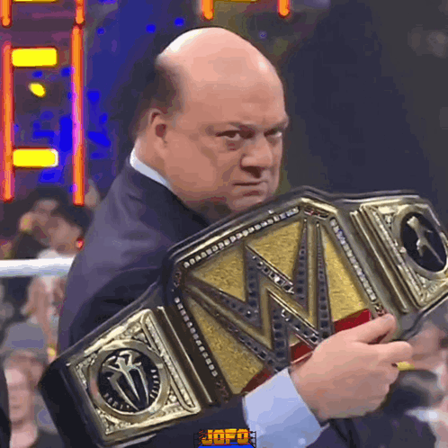 Paul Heyman With Wwe Champion Belt GIF