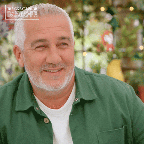 Paul Hollywood Snickering GIF