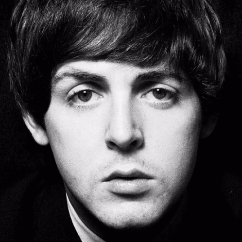 Paul McCartney Close Up Black Background GIF