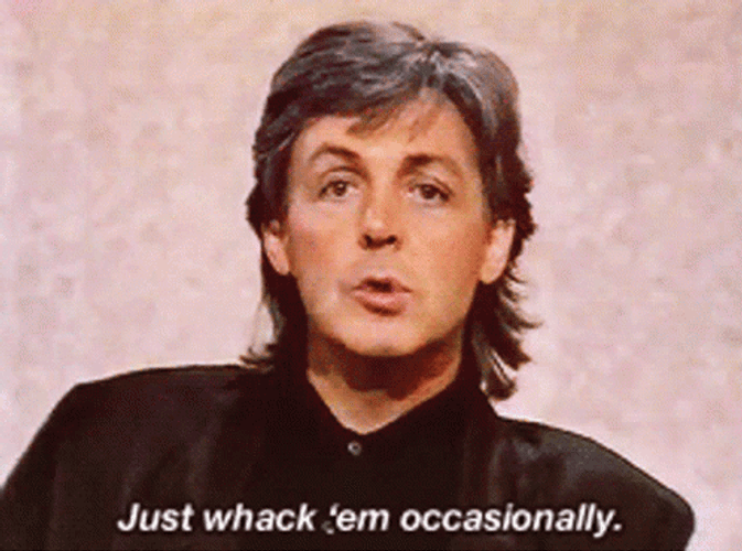 Paul McCartney Just Wack Em Occasionally GIF