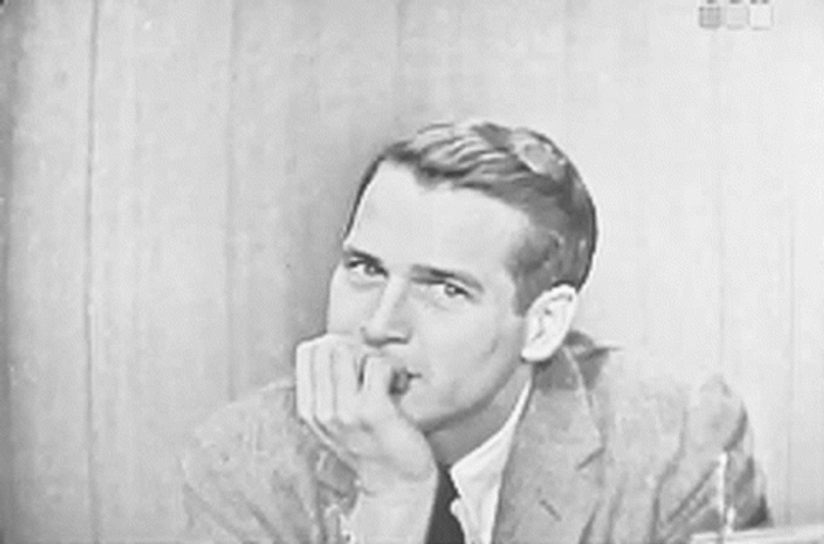 Paul Newman Thinking GIF 757 500 Paul Newman GIFDB