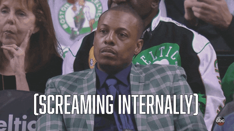 Paul Pierce Screaming Internally GIF