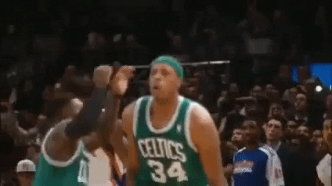 Paul Pierce Teammate Jumps On Him GIF