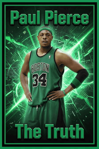 Paul Pierce The Truth Boston 34 Jersey Poster