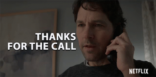 Paul Rudd Thanks For The Call GIF