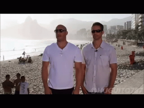 Paul Walker With Vin Diesel GIF