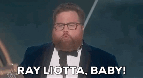 Paul Walter Hauser Presenting Ray Liotta Award GIF