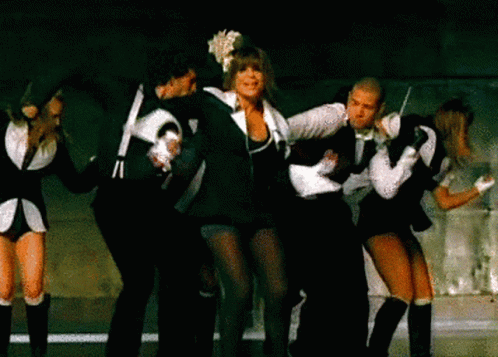 Paula Abdul With People Dancing GIF