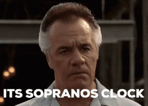 Paulie Walnuts It's Sopranos Clock GIF