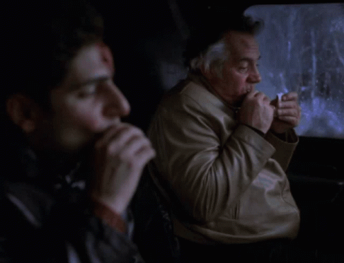 Paulie Walnuts And Christopher Eating GIF