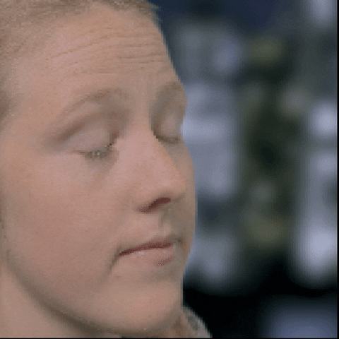 Pauline Doing Blinking Guy Expression GIF